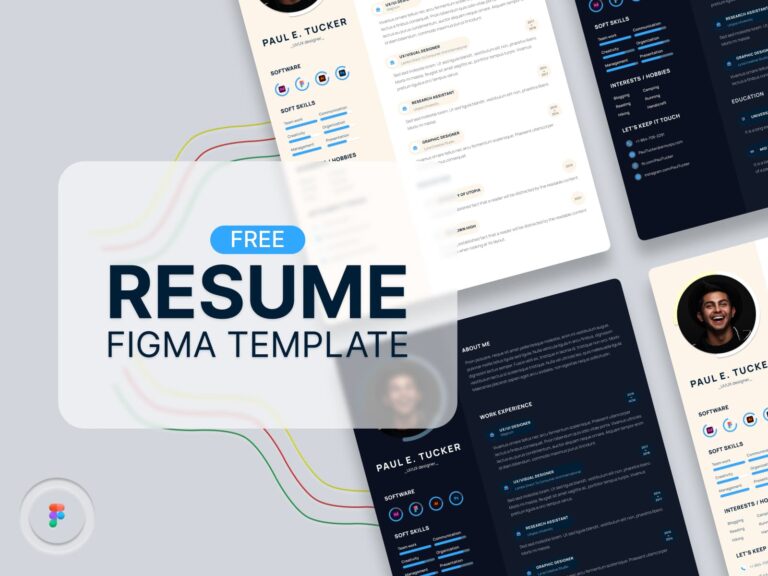 Free Resume CV Figma Template